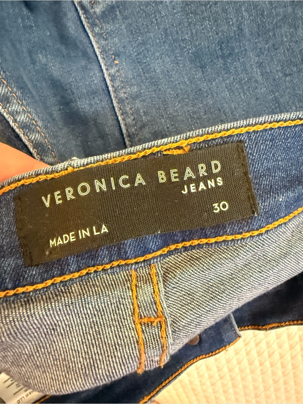 Veronica Beard Midnight Blue Cropped Straight Jeans - Picture 3 of 3